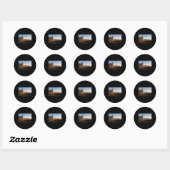 Rond Sticker péniche (Feuille)