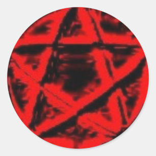 Rond Sticker Pentacle