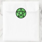 Rond Sticker Pentacle Vert (Sac)