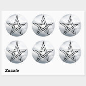 Rond Sticker "Pentagram" (Feuille)