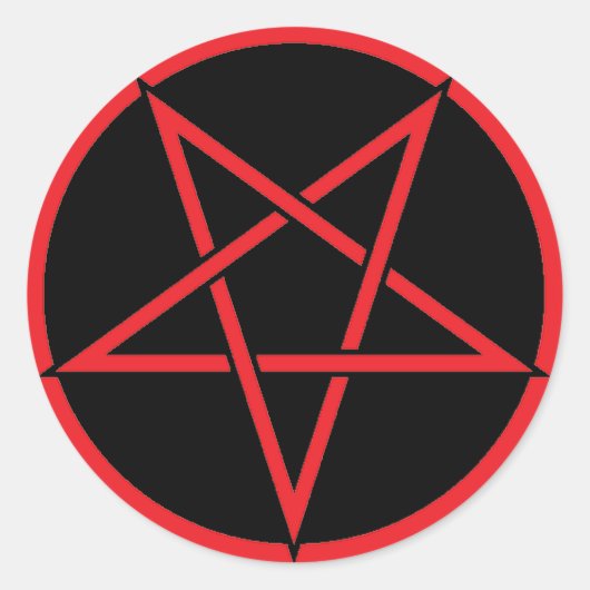 Rond Sticker Pentagram (Devant)