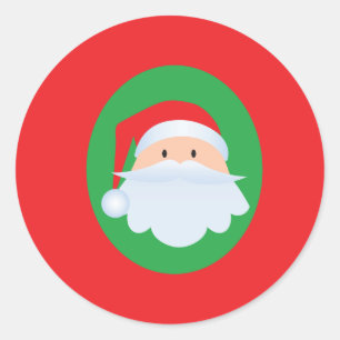 Rond Sticker père Noël