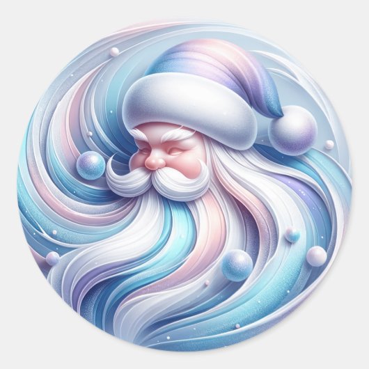 Rond Sticker Père Noël (Devant)