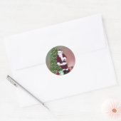 Rond Sticker père Noël Christmas Tree (Enveloppe)