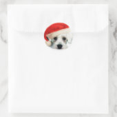 Rond Sticker père Noël Schnauzer (Sac)