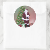 Rond Sticker père Noël Snow Globe (Sac)