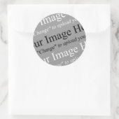 Rond Sticker personnalisable image et texte (Sac)