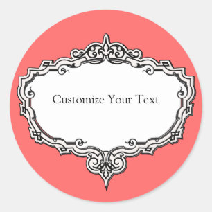 Rond Sticker personnalisable pour impression de cadre v