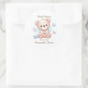 Rond Sticker personnalisé baby shower