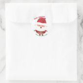 Rond Sticker personnalisé Joyeux Noël (Sac)