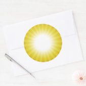 Rond Sticker personnalisé Sunny (Enveloppe)