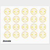 Rond Sticker personnalisé Sunshine 1er Anniversaire (Feuille)