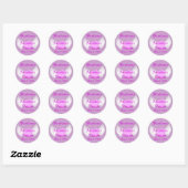 Rond Sticker Personnaliser "Bautismo" (Feuille)