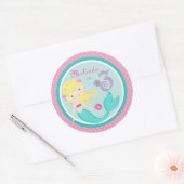 Rond Sticker petite sirène Blonde 3B (Enveloppe)