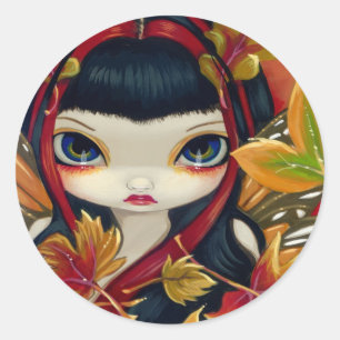 Rond Sticker "Petites feuilles d'automne"