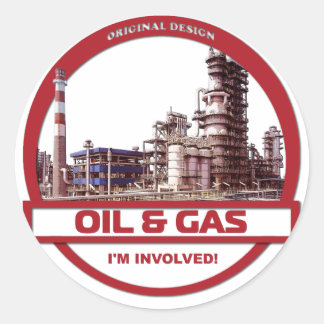 Rond Sticker - Pétrole et gaz
