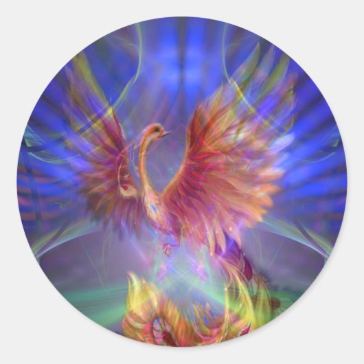 Rond Sticker Phoenix Rising (Devant)
