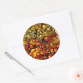 Rond Sticker Photo Arbre Citrus De Noël De Floride (Enveloppe)