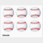 Rond Sticker photo de baseball (Feuille)