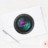 Rond Sticker photo de lentilles de caméra (Enveloppe)