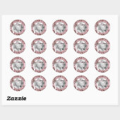 Rond Sticker photo fille Cheetah (Feuille)
