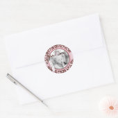 Rond Sticker photo fille Cheetah (Enveloppe)