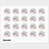 Rond Sticker photo fille R (Feuille)