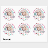 Rond Sticker photo fille R FP (Feuille)