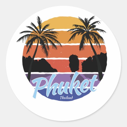 Rond Sticker Phuket, Phuket Thaïlande (Devant)