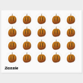 Rond Sticker Pi citrouille (Feuille)