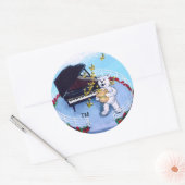 Rond Sticker Piano Bears (Enveloppe)