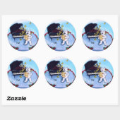 Rond Sticker Piano Bears (Feuille)
