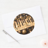 Rond Sticker Piano Keys_ (Enveloppe)