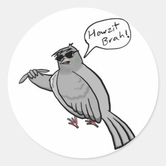 Rond Sticker Pidgin Pigeon