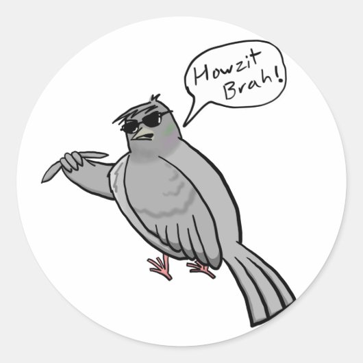 Rond Sticker Pidgin Pigeon (Devant)