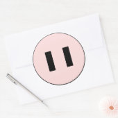 Rond Sticker Pigface (Enveloppe)