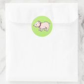 Rond Sticker Piggy Cute (Sac)