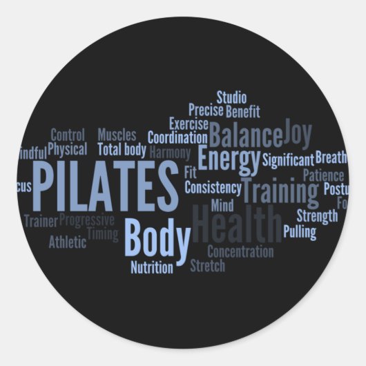 Rond Sticker PILATES (Devant)