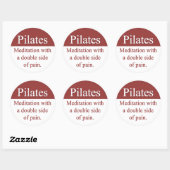 Rond Sticker Pilates (Feuille)