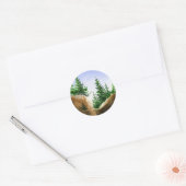 Rond Sticker Pine Tree (Enveloppe)
