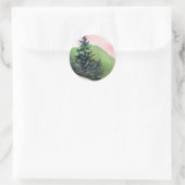 Rond Sticker Pine Tree (Sac)