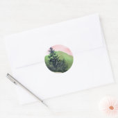 Rond Sticker Pine Tree (Enveloppe)