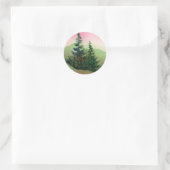 Rond Sticker Pine Tree (Sac)