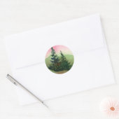 Rond Sticker Pine Tree (Enveloppe)