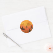 Rond Sticker Pine Tree (Enveloppe)