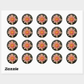 Rond Sticker Pink Water Lily v1 (Feuille)