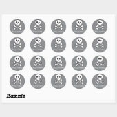 Rond Sticker pirate (Feuille)