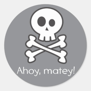 Rond Sticker pirate