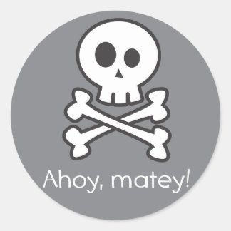 Rond Sticker pirate