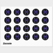 Rond Sticker Pisces (Feuille)